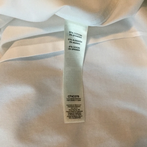 Chico’s cut-out white button down shirt - Picture 8 of 10